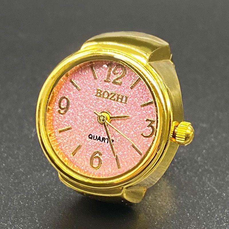 A finger ring watch is a fashionable accessory that can show the time light luxury high-end mini waterproof and creative as a gift adorable birthday fun