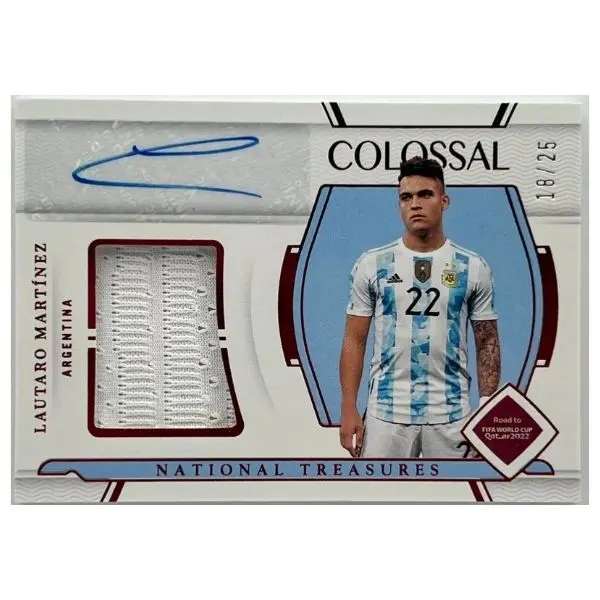 2022 National Treasures WC Lautaro Martinez Auto Patch /25