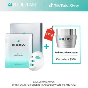 REJURAN Turnover Mask, c-PDRN - Skin Repair, Firming, and Deeply Nourishing Ultra Microfiber Sheet Mask, Clinically Developed Korean Skin Care 5-Pack Smoother Radiant