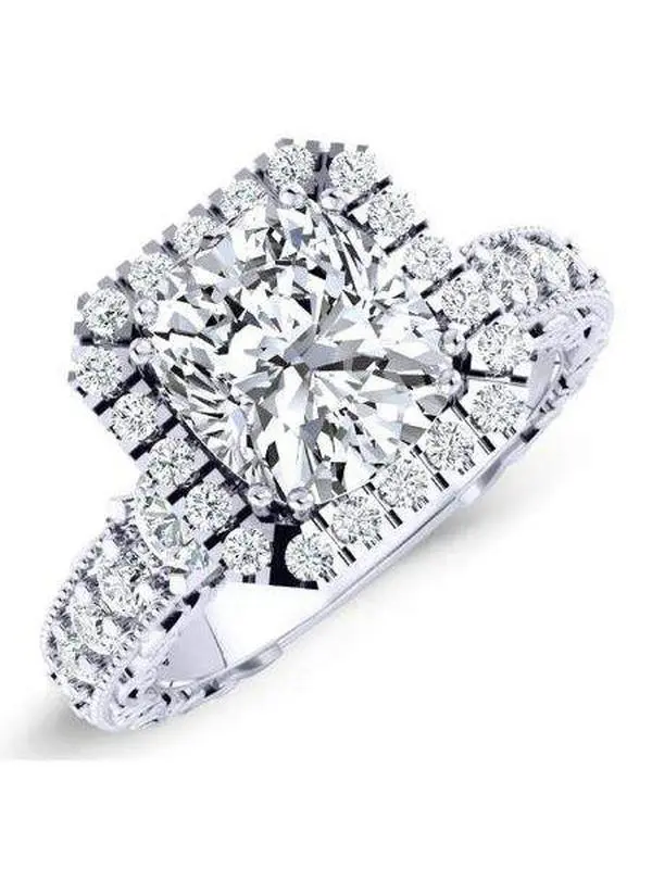 Canna - Cushion Moissanite Engagement Ring