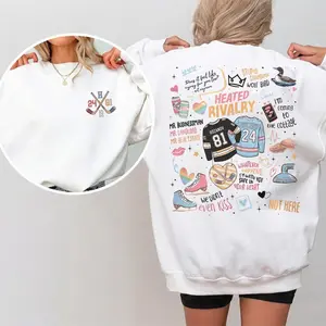 Heated Rivalry Romance Sweatshirt | Hockey Rivals Couple Crewneck, Hollanov Book Lovers Gift, Romance Book Fans Pullover