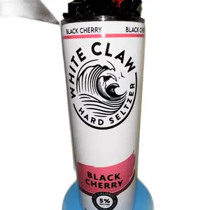 Black Cherry White Claw 20 oz Stainless Steel Tumbler With 3D Black Ice And Cherry Topper