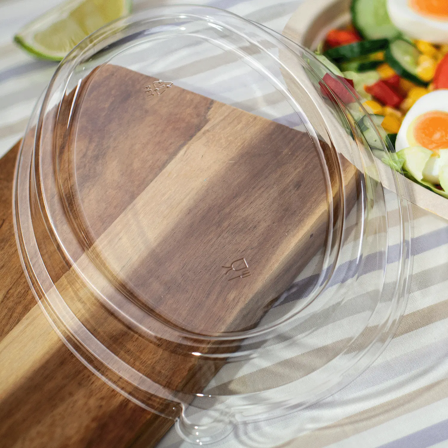 [300 ct] 28 oz Burrito Bowl Dome Lids | PET