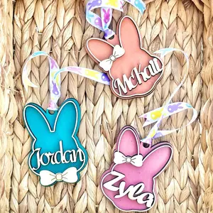 Easter Basket Name Tag| Bunny Name Tag| Personalized Ornament