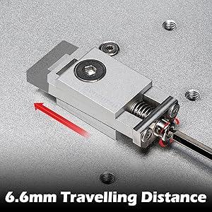 Genmitsu 4PCS Upgrade Aluminum Mini Vise Clamp Toe Clamp, for Woodworking & Metalworking Milling Project, Size 2.2" x 0.9" x 0.8" (56 x 22 x 21mm), Low Profile
