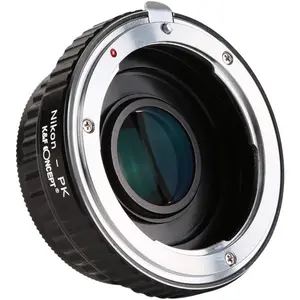 K&F Concept Camera Lens Mount Adapter, Aluminium Camera Accessory for Nikon Lenses to Pentax K PK Mount with Glass