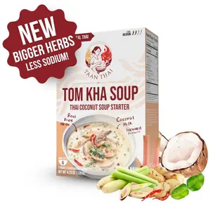 TOM KHA Thai Coconut Soup Starter - 2 Packets in 1 Box (making total 6 cups)