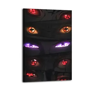 Anime Eyes Manga Artistic Wall Decor, movie Waterproof Canvas Poster, Cute And Vibrant Poster for Bathroom, Living Room, Bedroom, Dorm, A Perfect Gift Idea for New Year Home Decor