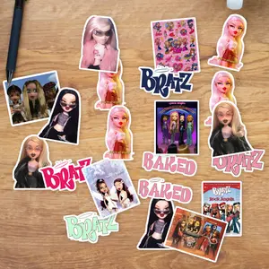Stickers Pack 20 Pcs Bratz Bike Bottle Aesthetic Aesthetic Luggage Angelz Vinyl Colorful Bumper Skateboard Guitar Waterproof Car Water Laptop