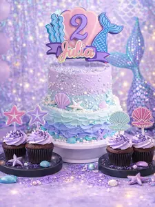 Mermaid/Sirena Cake Topper