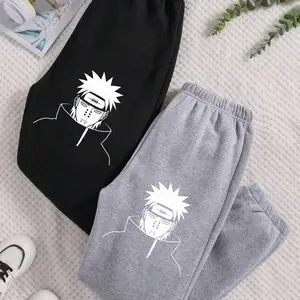 Naruto Pain Akatsuki Anime Print Sweatpants - Trendy Top Sweatpants, Unisex Cotton Graphic Casual Sweatpants, Gift For Fan, Men and Women, Best Gift SS 97RW7