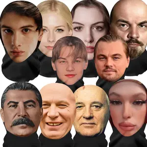 2026 Premium 3D Printed Funny Mesh Mask - Full Face Elastic Headwear for Creative Cosplay, Masquerade & Professional Stage Performance