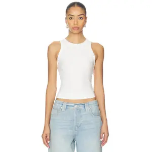Free People So Soft Seamless Modal Tank in Clean Ivory