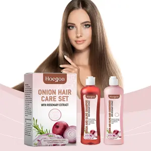 Hoegoa Natural Onion Rosemary & Biotin Shampoo Set – Deep Moisturizing Hair Care and Treatment for Dry, Damaged Hair, Nourishing & Repairing Formula for Smooth, Shiny, Healthy Hair shampoo  hair  growth nourish scalp