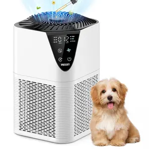 PRASKY Air Purifiers – PM2.5 display, auto mode, H13 True HEPA. Portable model: HEPA+carbon filter + fragrance sponge. Removes smoke, pet dander, pollen, odors, dust. Perfect for bedroom, office, home.