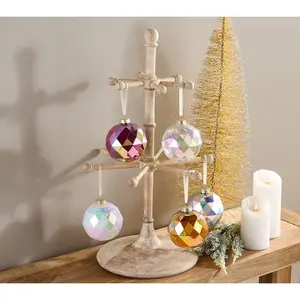 Fierce Home Set of 5 Glass Disco Ball Ornaments with Gift Box Fierce Home Set of 5 Glass Disco Ball Ornaments with Gift Box