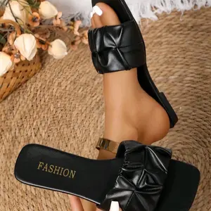 Fashion Toe Flats Slippers with Bow Design and Comfortable Fit for  Slide GirlWomen