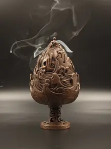 Handcrafted Boshan Incense Burner with Antique Finish – A Valuable Collectible Reflecting Traditional Eastern Aesthetics and Heritage