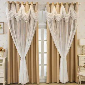 2 pcs curtain panels with grommets for curtains covering sheer fabric; suitable for bedrooms (blackout), living rooms, themed rooms, and holiday party decorations.