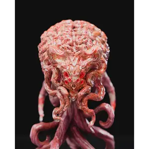 Detailed Elder Brain RPG Miniature, DnD Figure for Tabletop Gaming, 3D Print Resin