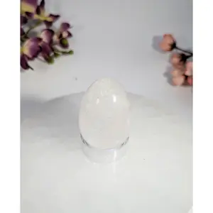 Clear Quartz Egg 1.5x1.75 Inch Spiritual Crystal