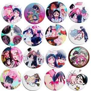 Alien Stage Round Anime Hyuna Sua TILL IVAN Soft Button Mizi Luka Lapel Pin Brooch Jewelry Gift, Pin Buttons For Clothes, Bags, Backpack, Hats, Jeans, and More, Funny Bag Accessories!