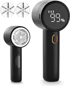 Fabric Shaver, Electric Lint Remover, Lint Roller, Rechargeable, with Digital LED Display, for Clothing, Sweater, Sheets, Couch, Blanket, Home Use, Appliances Durable