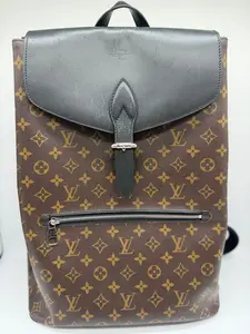 Pre-owned Louis Vuitton Coated Canvas Backpacks Monogram Macassar Palk Backpack