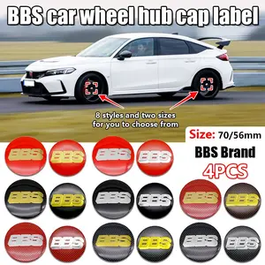Bbs Car Wheel HUB Center Caps, Custom Replacement Wheel Protection Cover, Auto Wheel Accessories for Modifications and Upgrades, Wheel Disc Cover