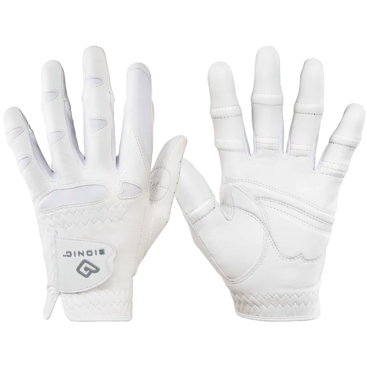 Bionic Men's Cadet Left Hand Stable Grip 2.0 Expansion Zone Golf Glove - White