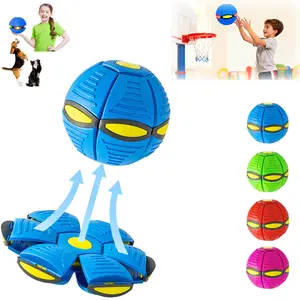 3 Counts Colors Magic Bouncing Ball 6-Light Dual Form – Pop up, Meta Ball Metaball Transforming Design – Flying Saucer Bouncy – Interactive Bouncing Balls for Parent-Child Interaction – Gift Pack –