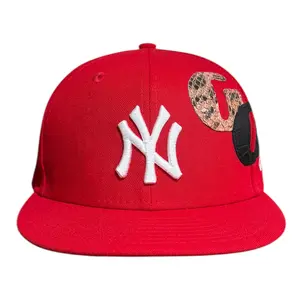 Gallery Dept New Era New York Yankees 59Fifty Fitted Hat Red (9 G Patch Custom)