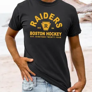 [Sale Up To 50%] Comfort Colors® Boston Raiders Shirt Boston Hockey Sweatshirt Retro Hockey Style Sweatshirt Unisex Fan Gift