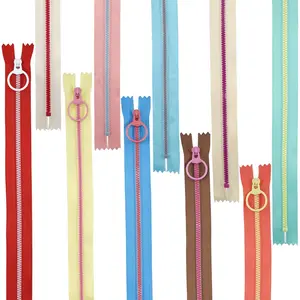 20 count #3  Zipper  10 Color Close End Zippers with Lifting Ring Pull Set for Clothing Bag Sewing DIY (zipper-20cm)