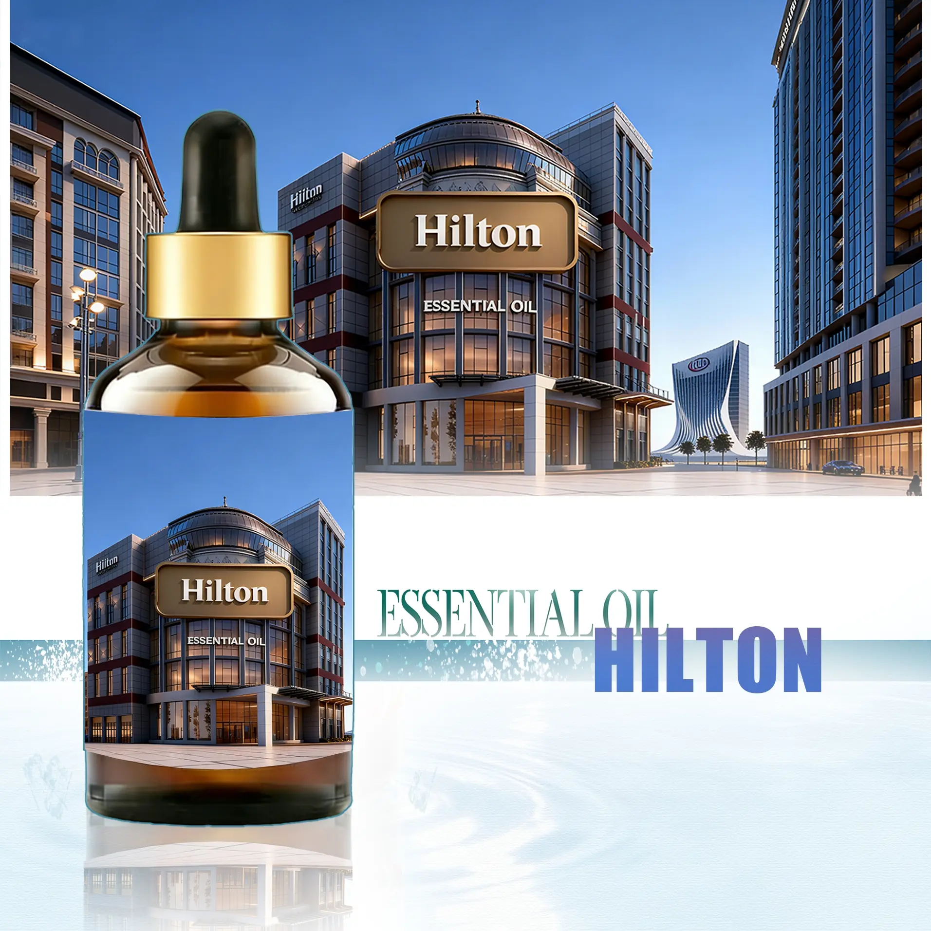 100ML Hilton Scented Essential Oil, Aromatherapy Refill Liquid, Suitable for Humidifiers, Sachets, Laundry Freshener, Deodorizer, Odor Remover