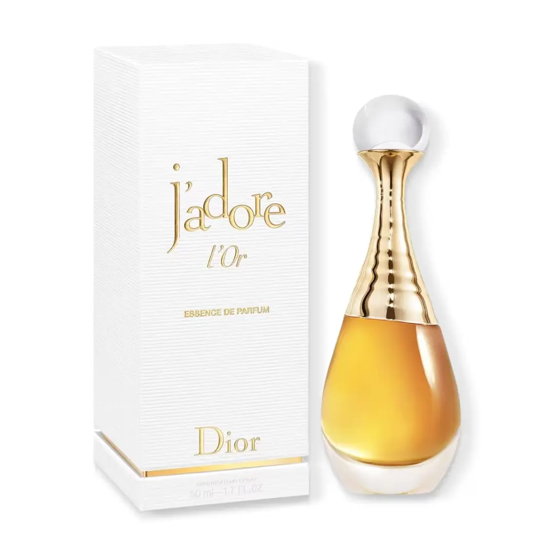 Dior J'adore L'Or Essence de Parfum For Women 1.7 oz | Luxury Floral Women's Perfume with Jasmine, Orange Blossom & Rose | Long-Lasting Fragrance
