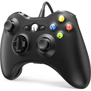 Gaming Controller Dual Shock Vibration Turbo Mode Compatible with Xbox 360 PC Windows 7 - 11 Ergonomic Design for Long Play Sessions