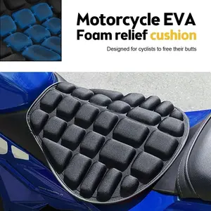 1PC Motorcycle Seat Cushion Pad, Eva Foam/polyurethane Material, Soft Comfortable, Relieves Discomfort, Universal Fit for Motorcycles, Electric Bikes, Air Mattress Seats