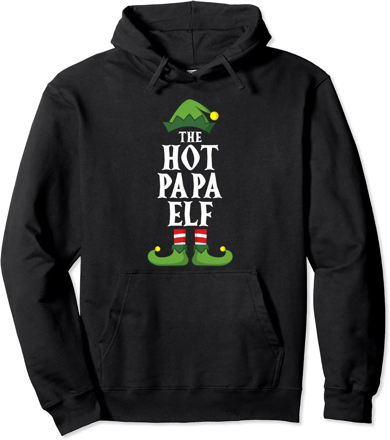 Hot Papa Elf Christmas Pajama Family Group Matching Pullover Hoodie - Keithhodges Shop 92B0BML7KQDY