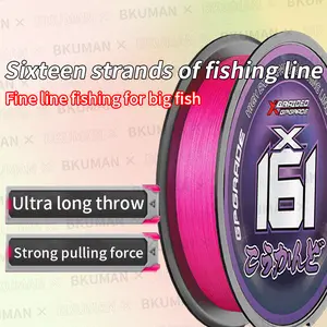 Upgraded Pink Braided Fishing Line - Super Strong PE Fiber, Abrasion & Bite Resistant - Zero Stretch High Sensitivity Fishing Wire for Saltwater & Freshwater (X161 Series)