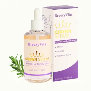 BreezyVita Crown Serum, Hair Growth Serum for Thicker Fuller Hair, Anti Hair Loss & Strengthening Serum for Men & Women