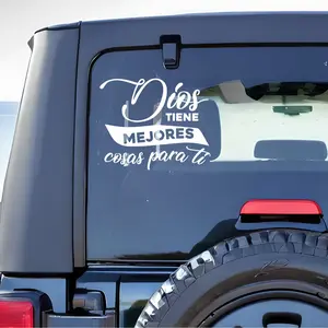 Jesus Car Decal Stikers Christian Vinyl Sticker | Faith and Hope Phrases | White, Holographic, Pink, and Gold