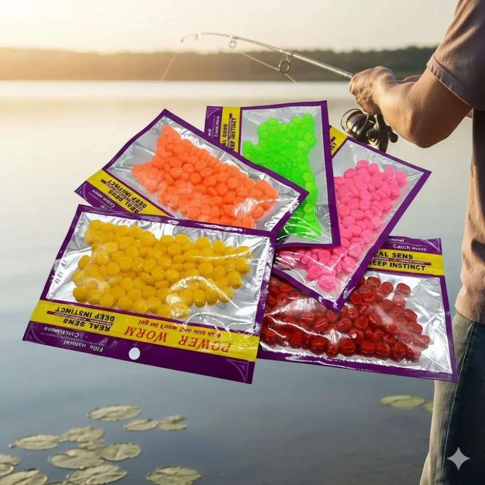 Professional Fishing Corn Scented Soft Bait Pellets, Realistic Fake Corn Lures for Freshwater & Saltwater Fishing, Attracts Carp & Grass Fish, Long-lasting Scent, Multi-color Options, 50/100 Pcs Premium Set