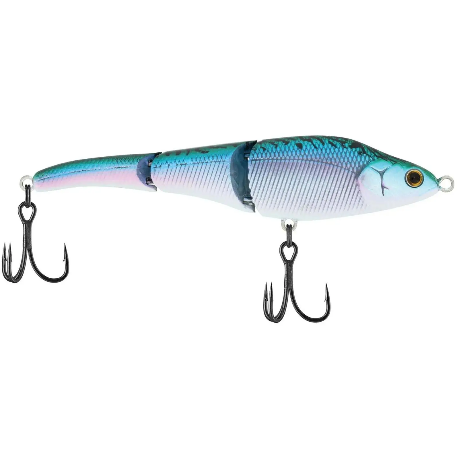 Berkley Magic Swimmer Fast Sinking Saltwater Swimbait - 5.75 Inch - 1 5/8 Oz, Treble Hook, Withstands Massive Strikes, Ideal for Any Angler, Hooked Fish, Withstand Massive Strikes, Humped Head Shape