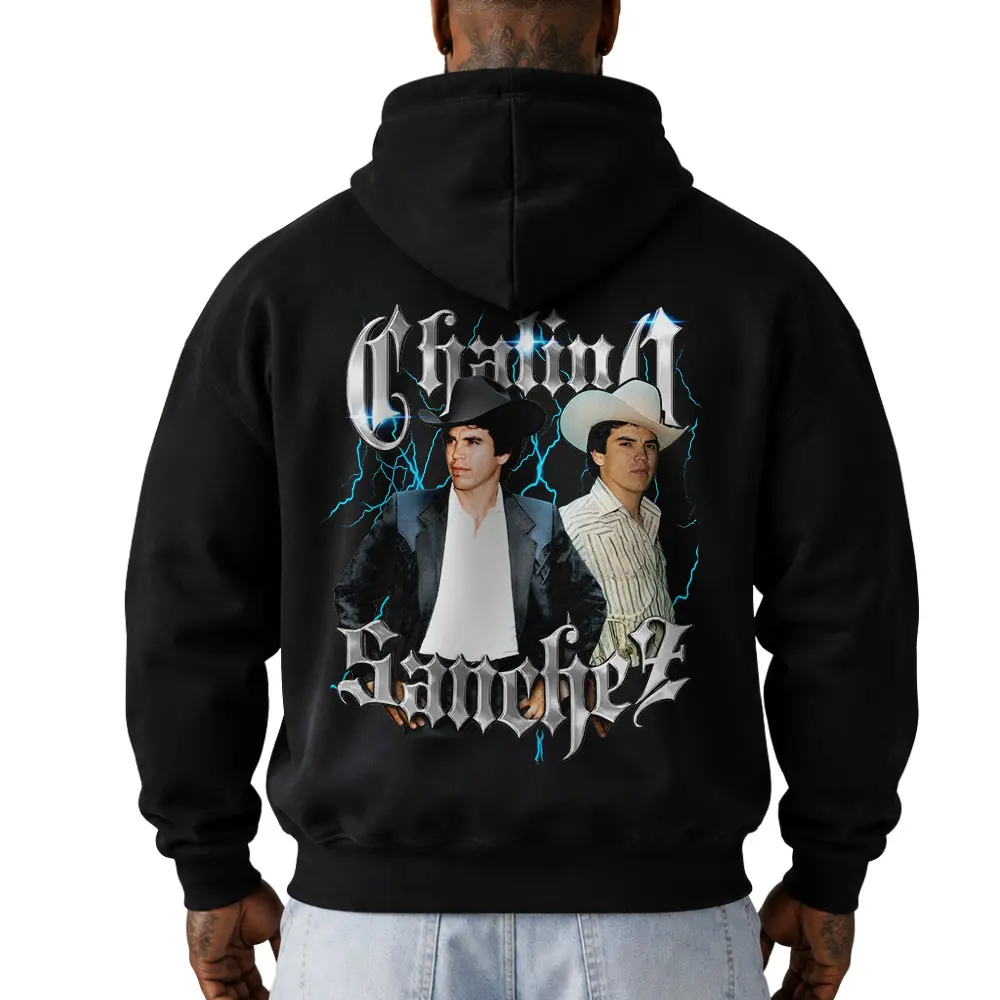 Chalino Sánchez Cool Retro Graphic Hoodie, Sweatshirt,T-Shirt - Mexican Chicano Mexico Style Vintage Clothing, Hiphop Streetwear For Men Women