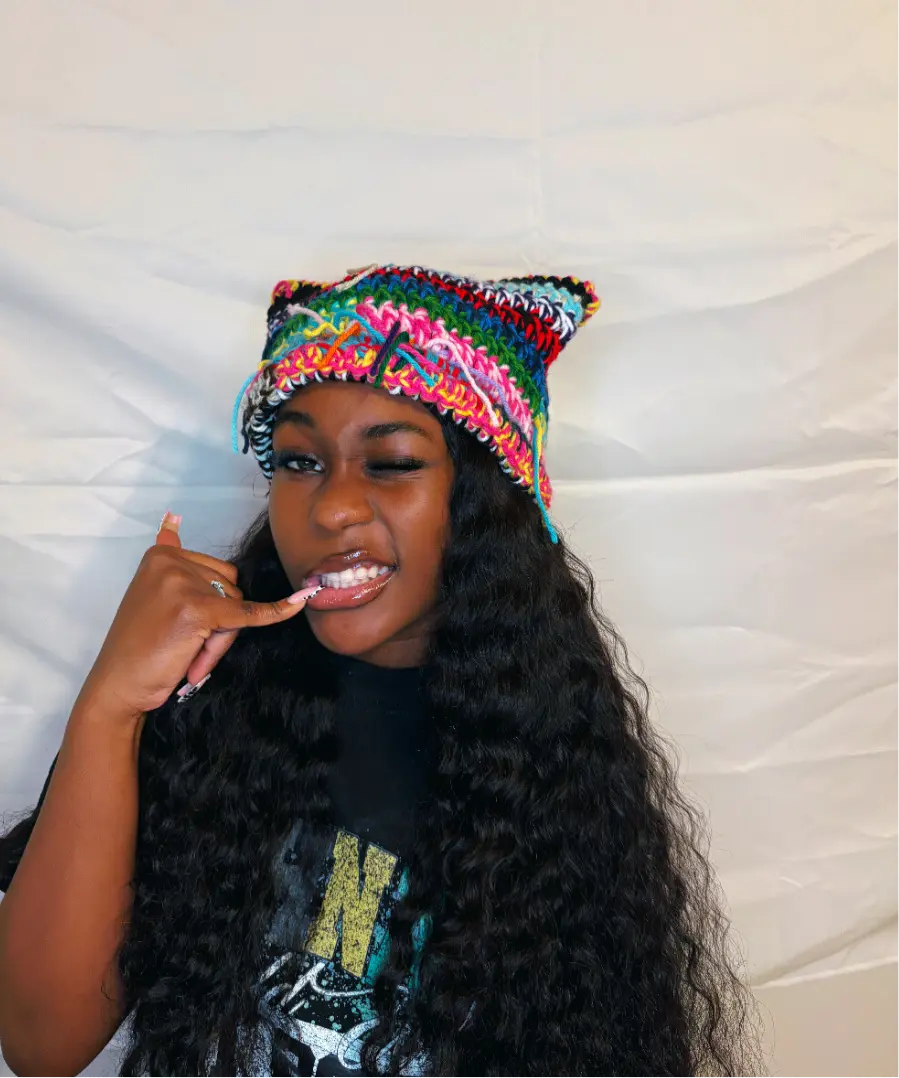 SCRAP CAT EAR BEANIE