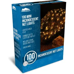 Christmas Net Lights,100 Warm White Net Lights for Indoor & Outdoor Decorations, Christmas Eve Night Decor, Christmas Tree, Bushes