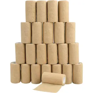 6pcs 2in Self Adhesive Bandage Wraps, Vet Wraps, 12 Colors to Choose, 5 Yard Self Adherent Wraps for Sports, Wrist, Ankle and Swelling