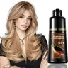 MJDMJD 5-in-1 Herbal Blonde Brown Hair Color Shampoo, 200ml Unisex Haircare for Gray Coverage & Color Transform, Long-Lasting (3-4 Weeks), Shiny Even Coverage, Professional Hair Dye