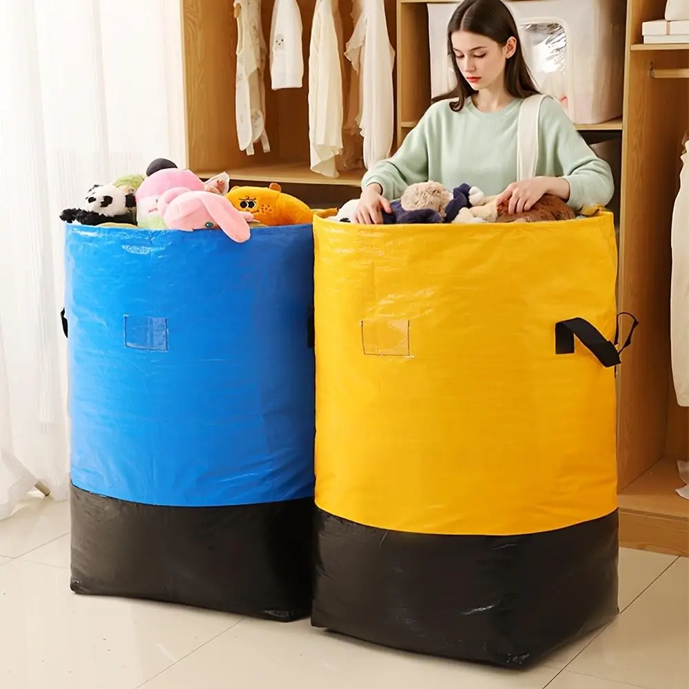 Durable Handle and Safety Zipper Closure Mobile Bag, Large Capacity Foldable Storage Handbag, Ideal for Travel, Dormitory Use